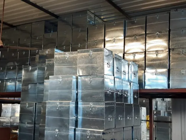 GI container boxes, batch, Techno Power Engineers, Pune