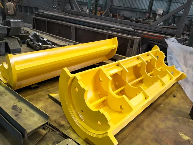 Gear housing castings, painted and ready for dispatch, Techno Power Engineers, Pune