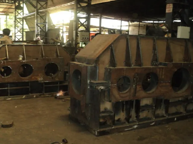 Gearbox housings in the workshop, Techno Power Engineers, Pune