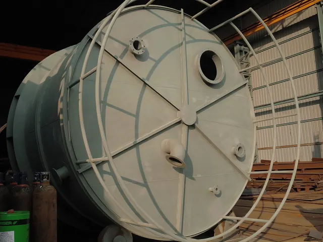 Large pressure vessel with access ladder cage, Techno Power Engineers, Pune