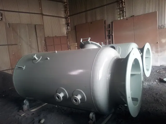 Horizontal pressure vessel, painted, Techno Power Engineers, Pune