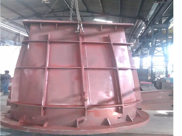 Pump casing part being lifted, Techno Power Engineers, Pune