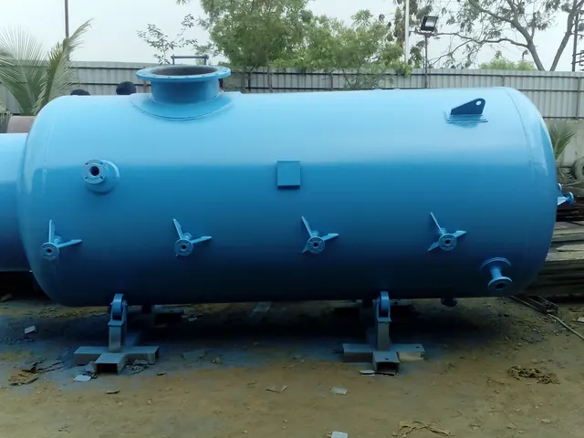Horizontal storage tank, painted, Techno Power Engineers, Pune